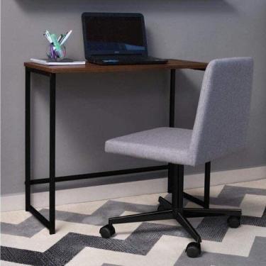Imagem de Escrivaninha Mesa Escritório Home Daf Mobiliário 80cm Industrial Casta