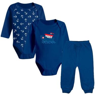 Imagem de Kit Body E Calça Bebê 3 Peças Conjunto de Bebê 100% Algodão - Koala Ba