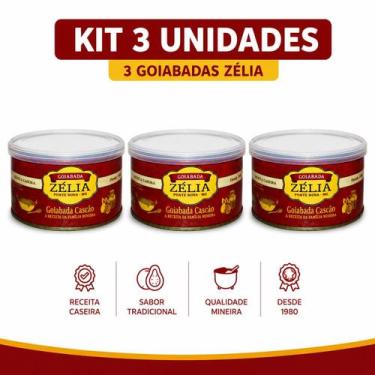 Imagem de Goiabada Zélia Lata 400g  Sabor Tradicional, Textura Cremosa e Qualida
