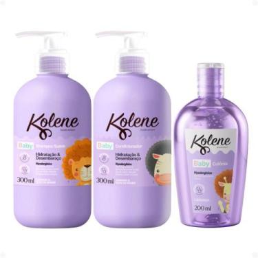 Imagem de Kit Kolene Baby: Shampoo e Condicionador 300ml e 1 Àgua De Colônia 200