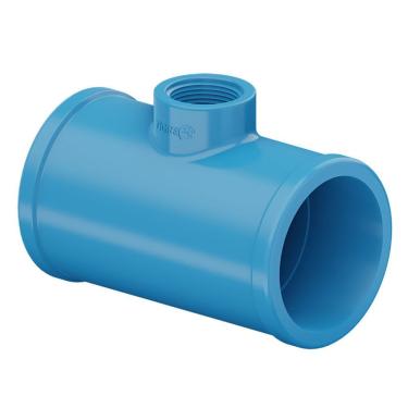 Imagem de Te Irriga-lf com Derivação Rosca 1" para Irrigação por Gotejamento e Microaspersão PVC Tigre