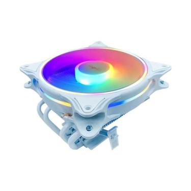 Imagem de Cooler De Ar Para CPU Intel AMD 3Pin/4Pin ARGB Com 4 Tubos De Calor Pa