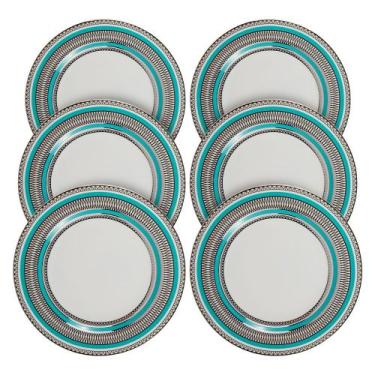 Imagem de Conjunto De Pratos De Sobremesa St.Barths 23Cm 6 Peças - Oxford