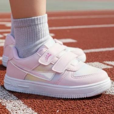 Imagem de Tênis Infantil Ortopasso Force One Menina Confortável Sola Reta Fashio