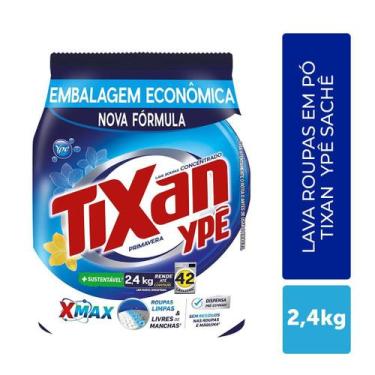 Imagem de Sabão em Pó Tixan Ypê Primavera Sachê 2,4Kg