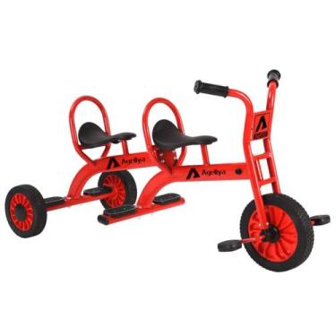 Imagem de Triciclo Tandem Infantil Ageliya com Estrutura de Metal e Pneus Maciço