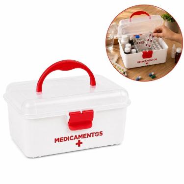 Imagem de Frasqueira para Medicamentos Maleta Organizadora Yeet Primeiros Socorros Multiuso 1,4L