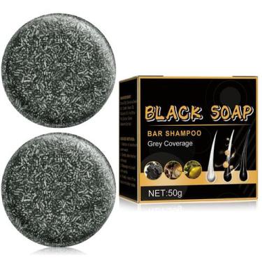 Imagem de Shampoo em Barra TPTAL Natural para Escurecer Cabelos 2x50g