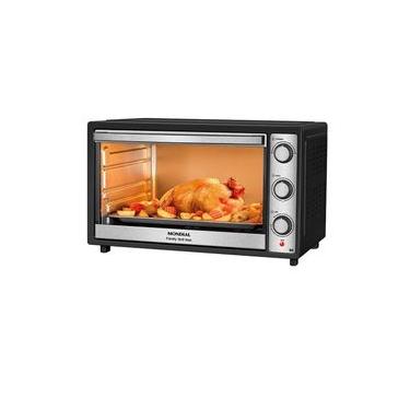 Imagem de Forno Elétrico Mondial Family Grill FRN-60-BI Preto/Inox Preto / 220