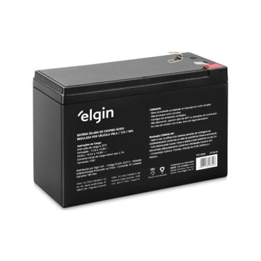 Imagem de Bateria Selada VRLA de Chumbo Ácido 12V 9Ah Terminal F2 FAST ON Tipo 2 Modelo F287 Elgin