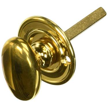 Imagem de Baldwin 6756 Interior e Entrada Polegar Fechadura com Placa Traseira para Doo de 5 cm, Latão Não Laqueado