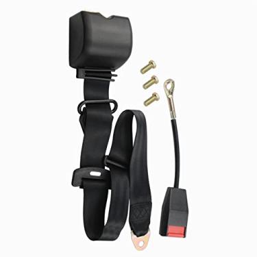 Imagem de HOVSTBTNYE 1 conjunto de 3 pontos de cinto ajustável universal para caminhões, empilhadeiras, ônibus, reboque Go-karts