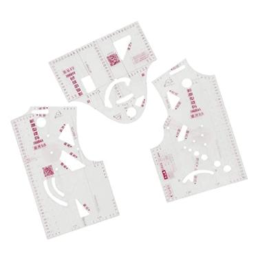 Imagem de 1 Conjunto de Régua de Design 1: 5/1: 3 Desenho de Modelo Vestuário Templete à Mão Acessórios de Ferramenta, 1: 5