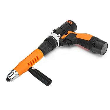 Imagem de Adaptador de rebitador, porca de rebite elétrico, acessório de rebites, kit de ferramentas de broca elétrica com 3 peças conversíveis, para trabalho de fábrica, trabalho em casa, trabalho em madeira
