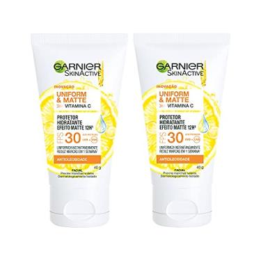 Imagem de Kit Protetor Hidratante Facial Garnier U&M Vitamina C FPS30 40g