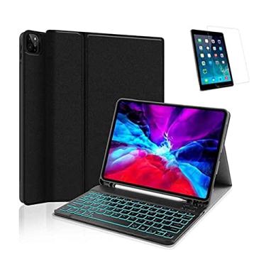 Imagem de Capa com Teclado Retroiluminado para iPad 7ª 10.2 e Pelicula