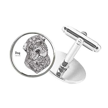 Imagem de DIYthinker Pinte Puppy Friend Company abotoaduras de botão redondo