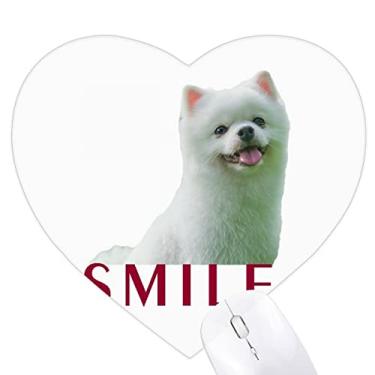Imagem de Mouse pad Sle Dogs Pets branco Art Deco moderno coração tapete de borracha para escritório