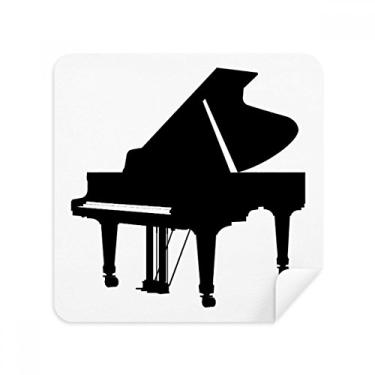 Imagem de Piano Clássico Instrumento de Música Óculos Pano Limpador de Tela Tecido de Camurça Pacote com 2