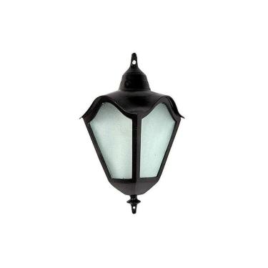 Imagem de Luminária Colonial Meia Cara Romana em Alumínio e Vidro