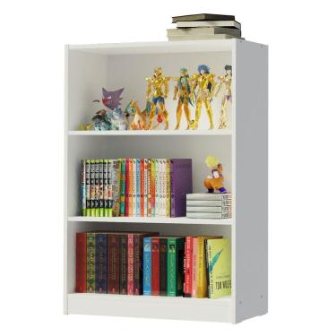 Imagem de Estante Livreiro Madesa 6907 com 3 Nichos - Branco