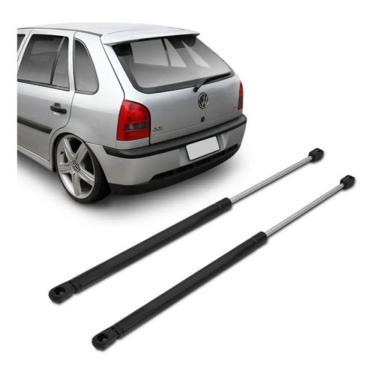 Imagem de Kit Par Pistão Amortecedor Tampa Traseira Porta Malas Gol G2 G3 1995 1996 1997 1998 1999 2000 2001 2002 2003 2004 2005