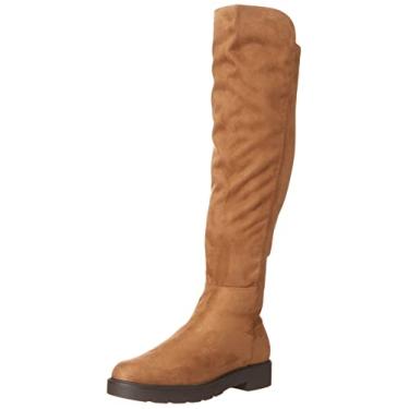 Imagem de NINE WEST Bota feminina Tread2 acima do joelho, Camurça bege, 7