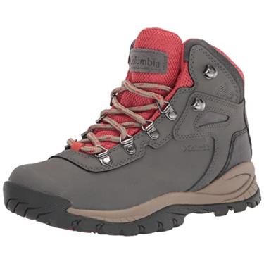 Imagem de Columbia Bota feminina Newton Ridge Plus impermeável para caminhada, Carvão/coral queimado, 40