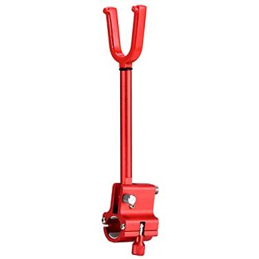 Imagem de Barraca de pesca Suporte de haste de objeto grande, dispositivo de haste de trava, haste de vara anti-drag, haste da estrutura da torre Suporte para vara de pescar ( Color : Red , Size : B )