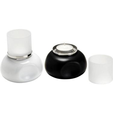 Imagem de LIVING CASTIÇAL 10x10x8cm PORCELANA 2PÇ