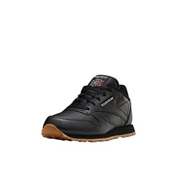 Imagem de Reebok Couro clássico para meninos, Preto/Gum/Int, 13 Little Kid