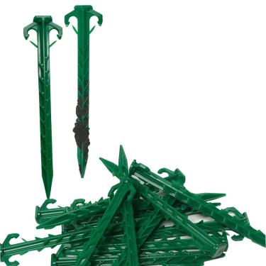 Imagem de Smart Spring Estaca de barraca de 20,32 cm, estaca de paisagem, grampo para acampamento, cobertor de palha, barreira de ervas, tecido paisagem (embalagem com 10)
