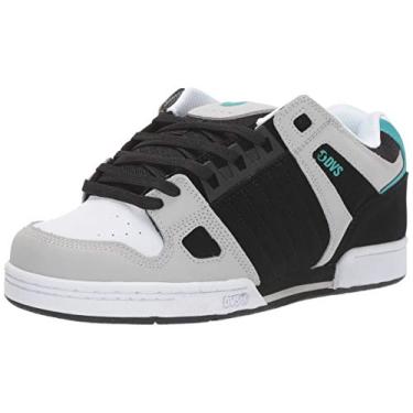 Imagem de DVS Tênis de skate masculino Celsius, Preto/Carvão/Branco/Nobuck, 42
