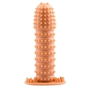 Imagem de Capa Peniana Flexivel com Cerdas Massageadora em Alto Relevo