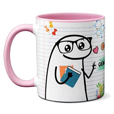 Imagem de Caneca Professor De Ciências/Biologia Liguem O Datashow (Rosa)