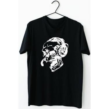 Imagem de Camiseta Dj Caveira Skull 100% Algodão - King Of Print
