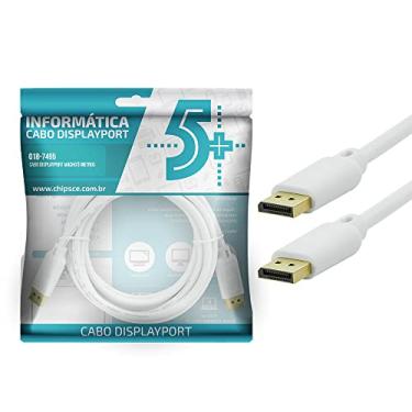 Imagem de Cabo Displayport + Displayport 1.2 - Branco - 5M, 5+