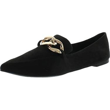 Imagem de Steve Madden Mocassim feminino famoso, Camurça preta, 6