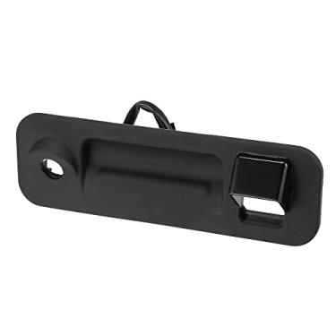 Imagem de X AUTOHAUX Tampa traseira externa alça de trava adequada para Hyundai Sonata 2015 2016 2017 com orifício para câmera traseira substitua 81260C1010 81260-C1010