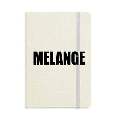 Imagem de Caderno com nome da cor Melange Capa Rígida Clássica Diário A5 Presente