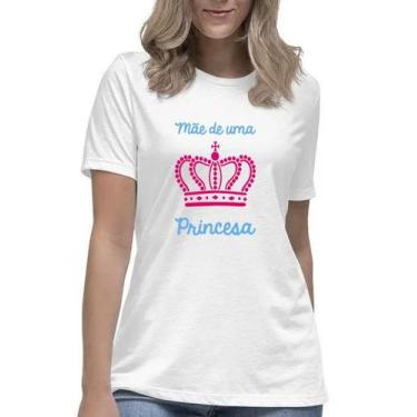 Imagem de Camiseta Feminina Mãe De Uma Princesa Blusa Camisa Mamãe - Mago Das Ca