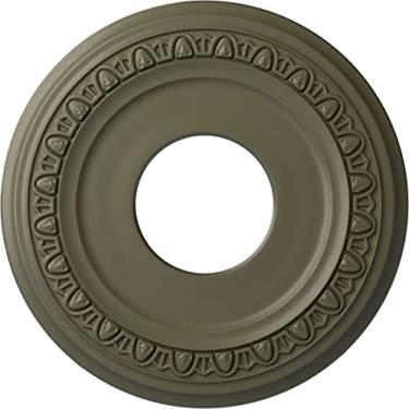 Imagem de Medalhão de teto Ekena Millwork CM12JAACS 12 1/4" OD x 4" ID x 1 1/8" P Jackson (serve em toldos até 7 3/8"), cobre antigo, 12 1/4"OD x 4"ID x 1 1/8"P (Fits Canopies up to 7 3/8"), Hand-Painted Spartan Stone