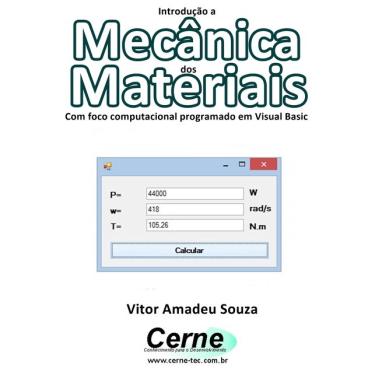 Imagem de Livro Introdução a Mecânica dos Materiais Com foco comput.