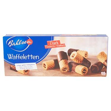 Imagem de Rolinhos de Wafer com Cobertura de Chocolate Amargo Bahlsen Caixa 100g