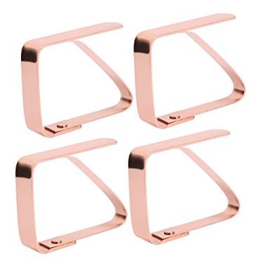 Imagem de Suporte para pano de mesa, fácil de usar clipes de toalha de mesa 4 peças para cozinha restaurante mesas de piquenique para festa de casamento em casa