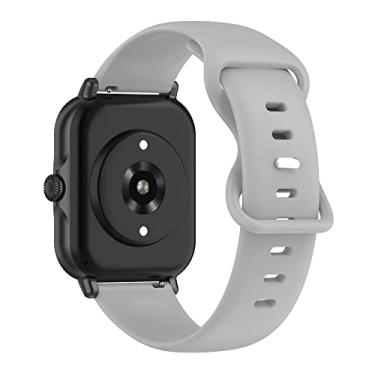 Imagem de Hoopyeecase Esporte assistir banda Compatível com Samsung Galaxy Watch 3 41mm Band, Amazfit GTS 2/GTS 2e, 20mm Suave Silicone Pulseira Substituição pulseira de relógio para mulheres homens