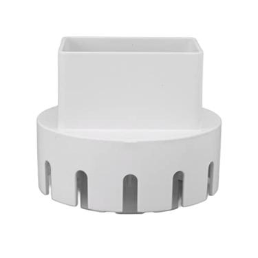 Imagem de Adaptador de Calha de Plástico Conector de Substituição do Adaptador de Dreno Com Parafusos para Calhas de Calha de Chuva (Branco S 2x3in)