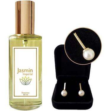 Imagem de Perfume Feminino Jasmin Imperial 60ml + Brinco Pérola