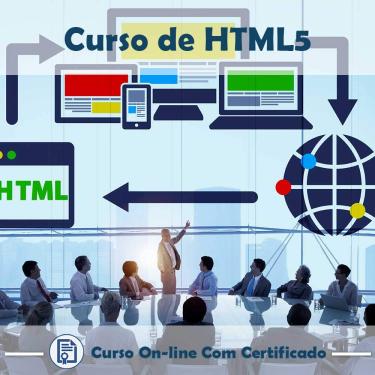 Imagem de Curso Online de HTML 5 com Certificado