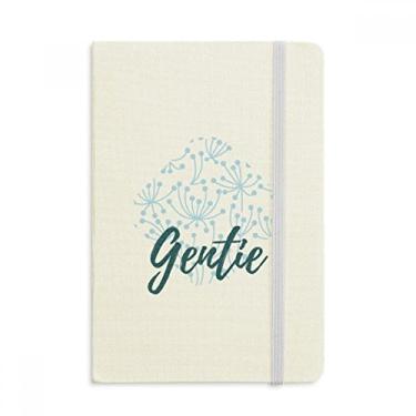 Imagem de Caderno de pintura de plantas de flores azuis com capa dura em tecido oficial diário clássico